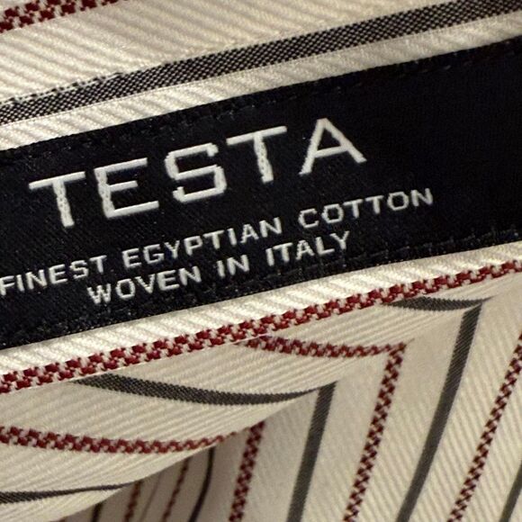 Boss Hugo Boss Tailored Striped Button Front Shirt Size 16.5 - Picture 7 of 9